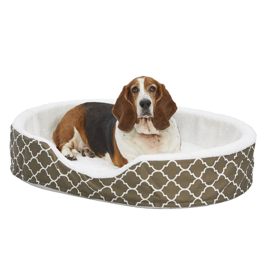 Midwest Homes for Pets QuietTime Teflon Nesting Pet Bed for Dogs and Cats, Brown, 48 Inches