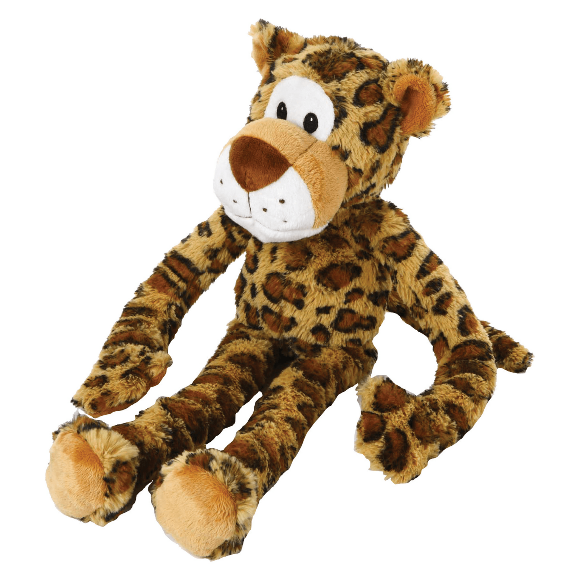 Plush Leopard Dog Toy with Squeakers - 19 Inches - Swingin' Safari Collection