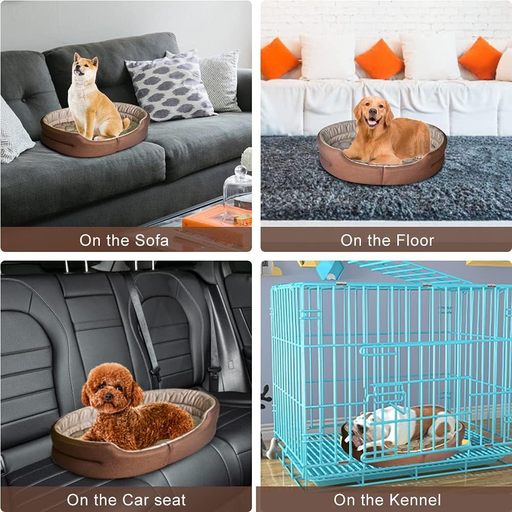 Cooling Pet Bed for Indoor Cats and Small Dogs, Machine Washable and Breathable Cooling Mat