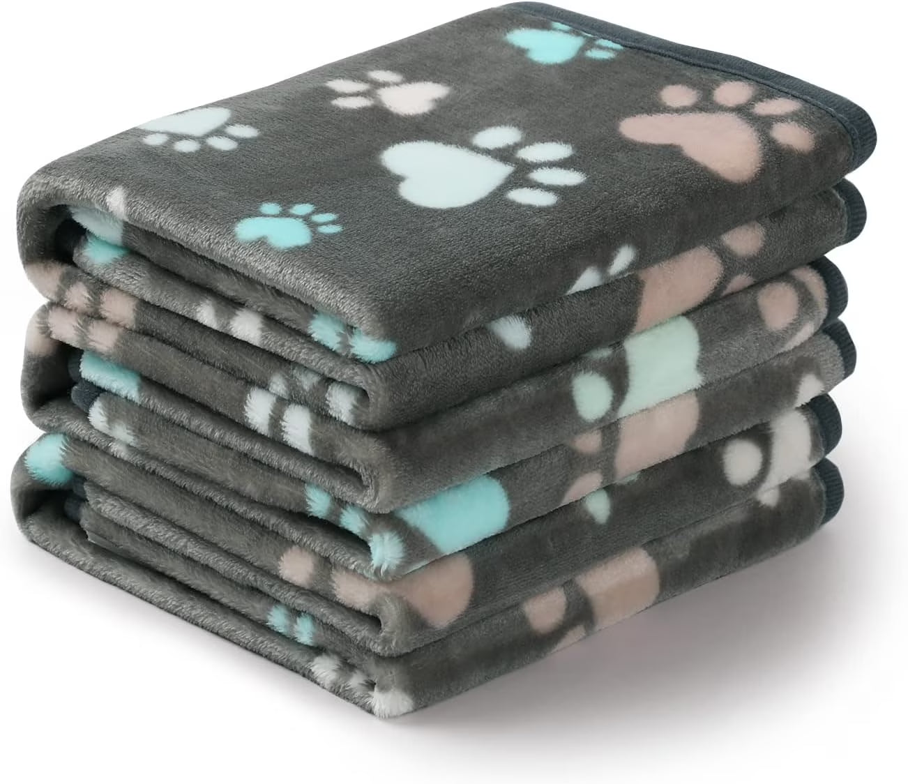 Premium Super Soft Fleece Pet Blanket - 3 Pack Flannel Throws for Dogs and Cats, 30x20 Inches