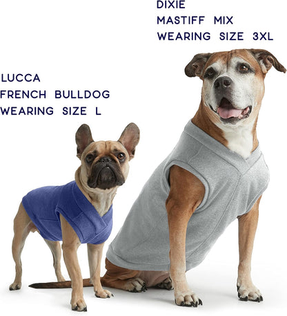 Cozy Stretch Cotton Dog Sweatshirt Vest - Perfect Fit for Small, Medium & Large Dogs (Medium, Royal Blue)