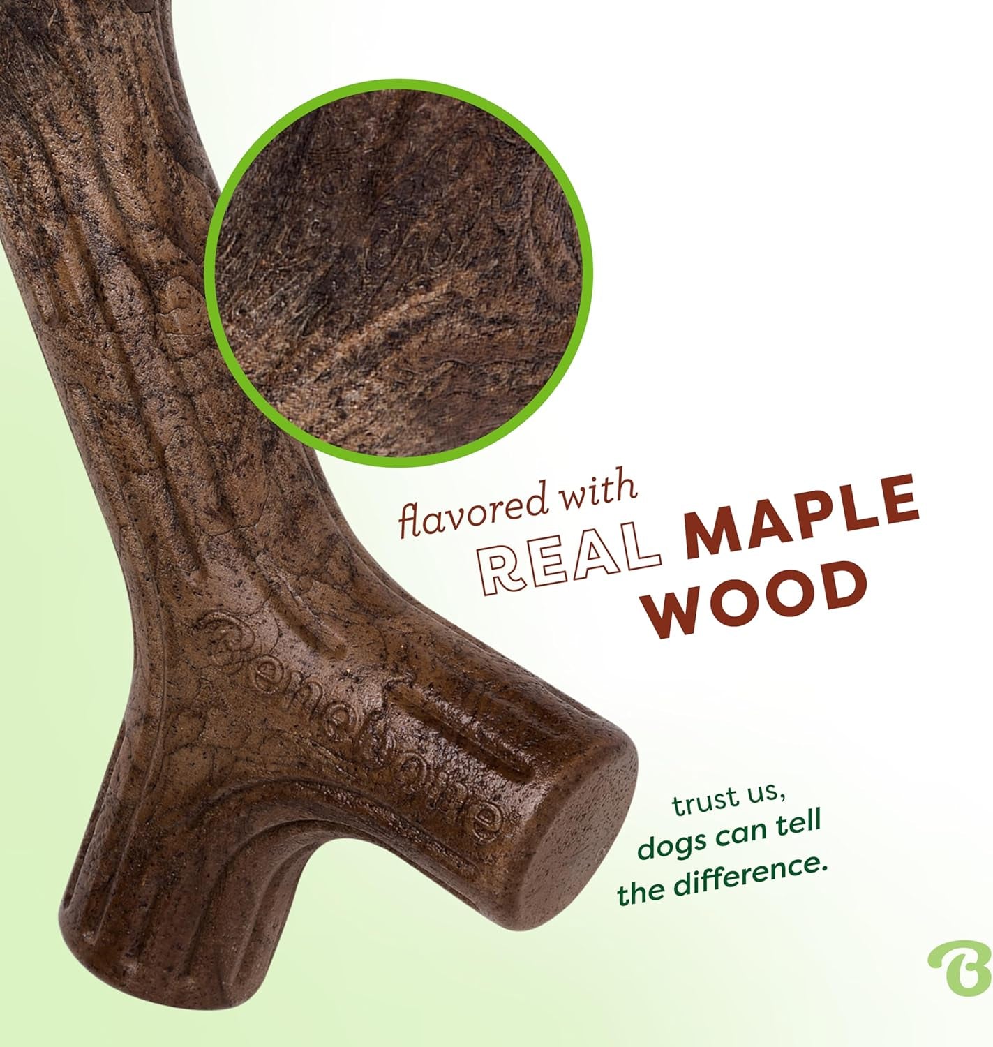 Maplestick Premium Real Wood Dog Chew Toy, Large, Made in the USA