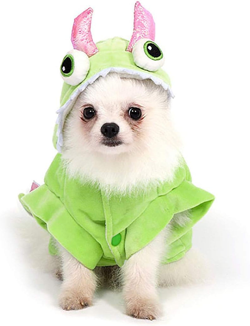 Adorable Pet Dinosaur Costume - Cozy Halloween & Christmas Hoodie for Dogs and Cats