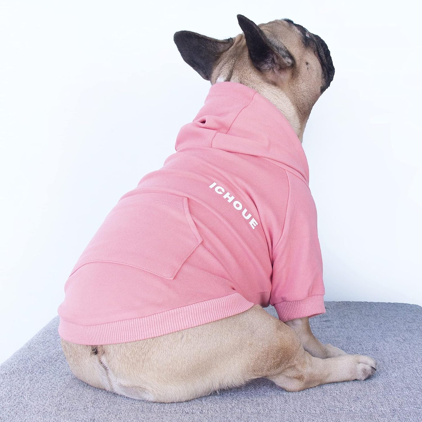 Luxury Soft Hoodie for Medium Dogs - Exclusive Pink Sweatshirt for English Bulldogs, Frenchies, Pugs, Corgis, Boston Terriers & Pitbulls - Size XLarge