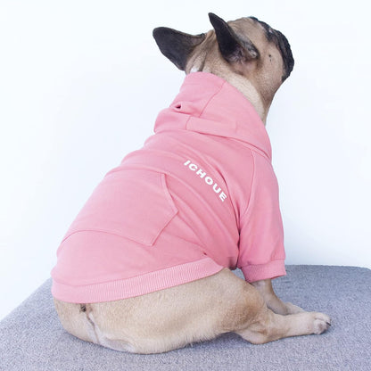 Luxury Soft Hoodie for Medium Dogs - Exclusive Pink Sweatshirt for English Bulldogs, Frenchies, Pugs, Corgis, Boston Terriers & Pitbulls - Size XLarge