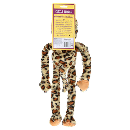 Plush Leopard Dog Toy with Squeakers - 19 Inches - Swingin' Safari Collection