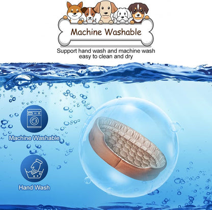 Cooling Pet Bed for Indoor Cats and Small Dogs, Machine Washable and Breathable Cooling Mat