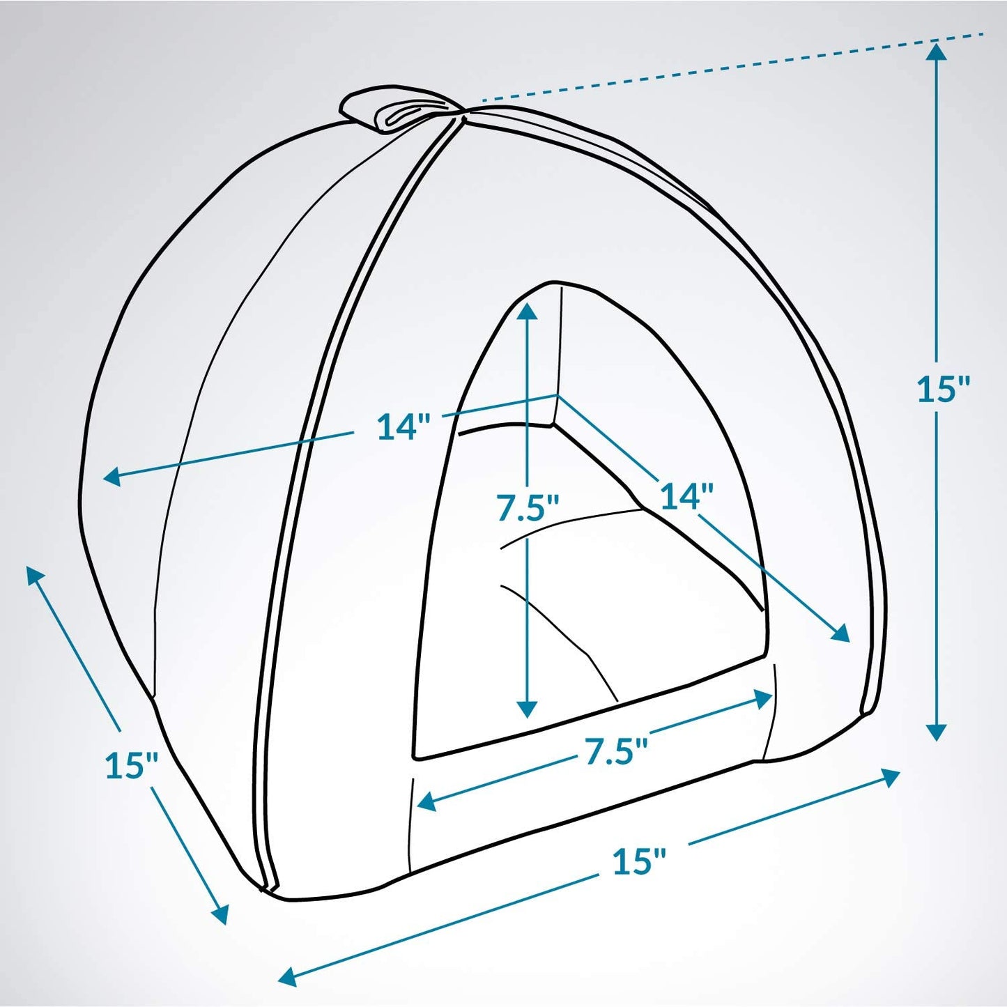 Bedsure Cat Beds for Indoor Cats - Cat Cave Bed Cat House Cat Tent with Removable Washable Cushioned Pillow, Kitten Beds Cat Hut, Small Dog Bed, Dark Grey, 15 Inches