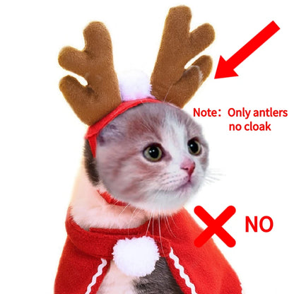 Festive Christmas and Halloween Pet Costume with Scarf for Cats and Dogs - Ideal for New Year and Winter Celebrations