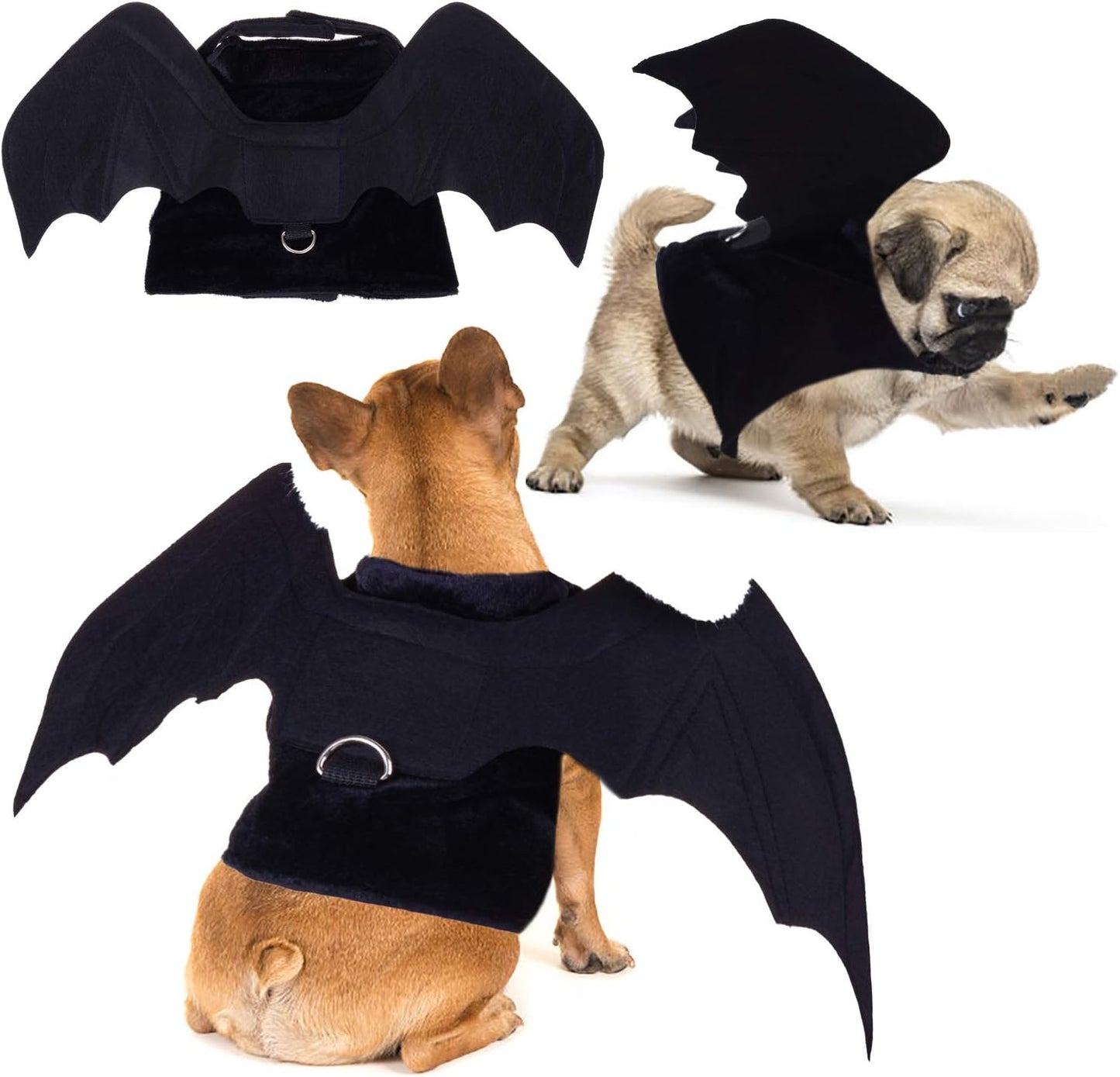 Dog Bat Wings Costume for Pets - Ideal for Halloween and Christmas Celebrations