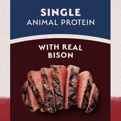 Limited Ingredient Reserve Grain Free Sweet Potato & Bison Dry Dog Food for Adults, Sensitive Stomach, 12 Lb (Pack of 1)
