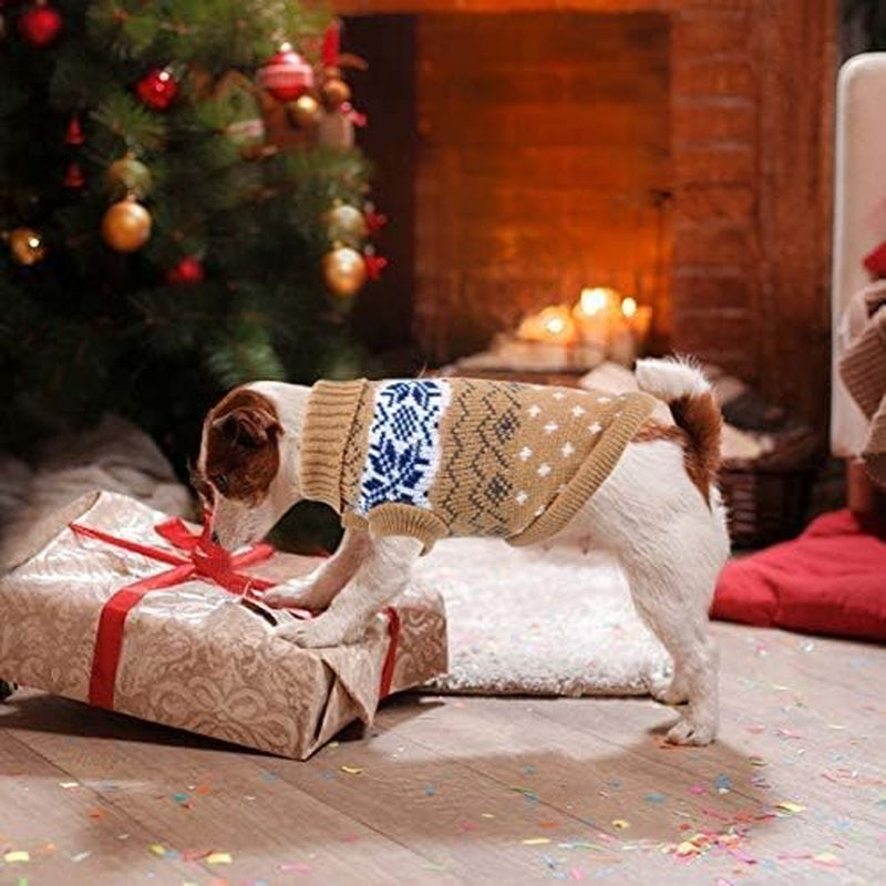 Winter Warm Pet Sweater for Small and Medium Dogs and Cats - Soft Pullover Coat Apparel