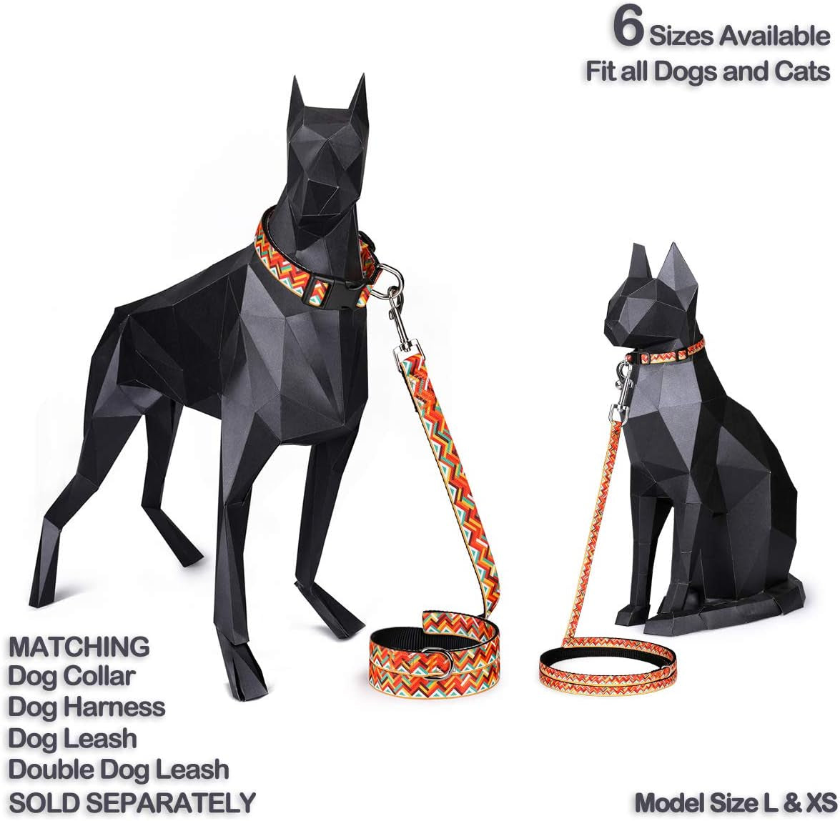 Machu Picchu Pet Supplies: Cat and Dog Collars, Leashes, and Harnesses in Various Sizes