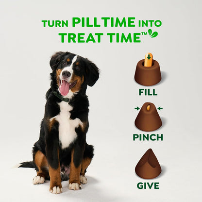 Pill Pockets for Dogs Large Size, Dog Treat Pouch for Capsule Medication, Hickory Smoke Flavor, 15.8 Oz. Pouch