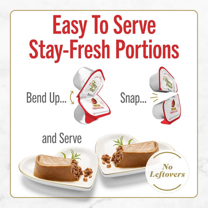 Purina Petites Gourmet Wet Cat Food Pâté with Tender Beef Entrée - Pack of 12 Tubs (2.8 oz each)