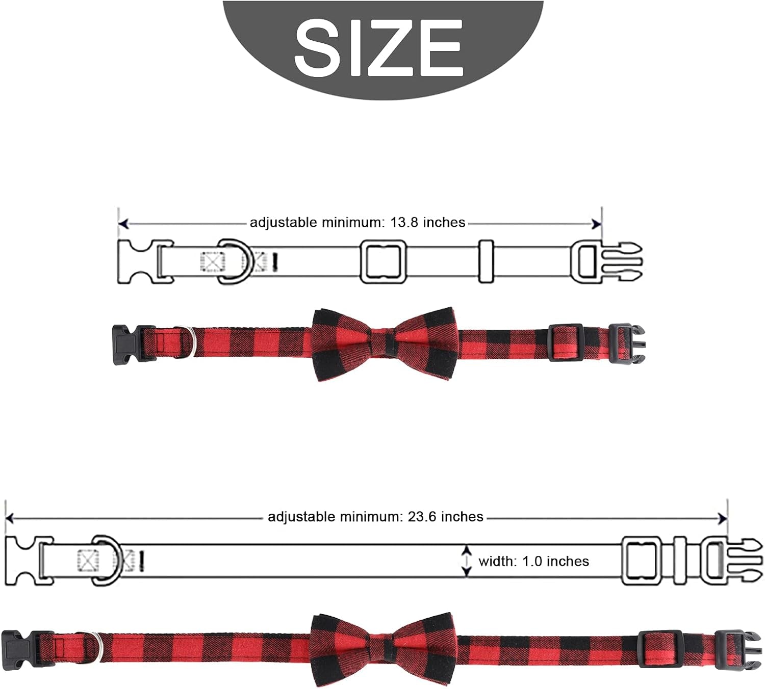 Festive 6-Piece Christmas Pet Costume Set - Adjustable Bandana, Hat, Bow Tie Collar & Triangle Bib for Dogs & Cats, Size L