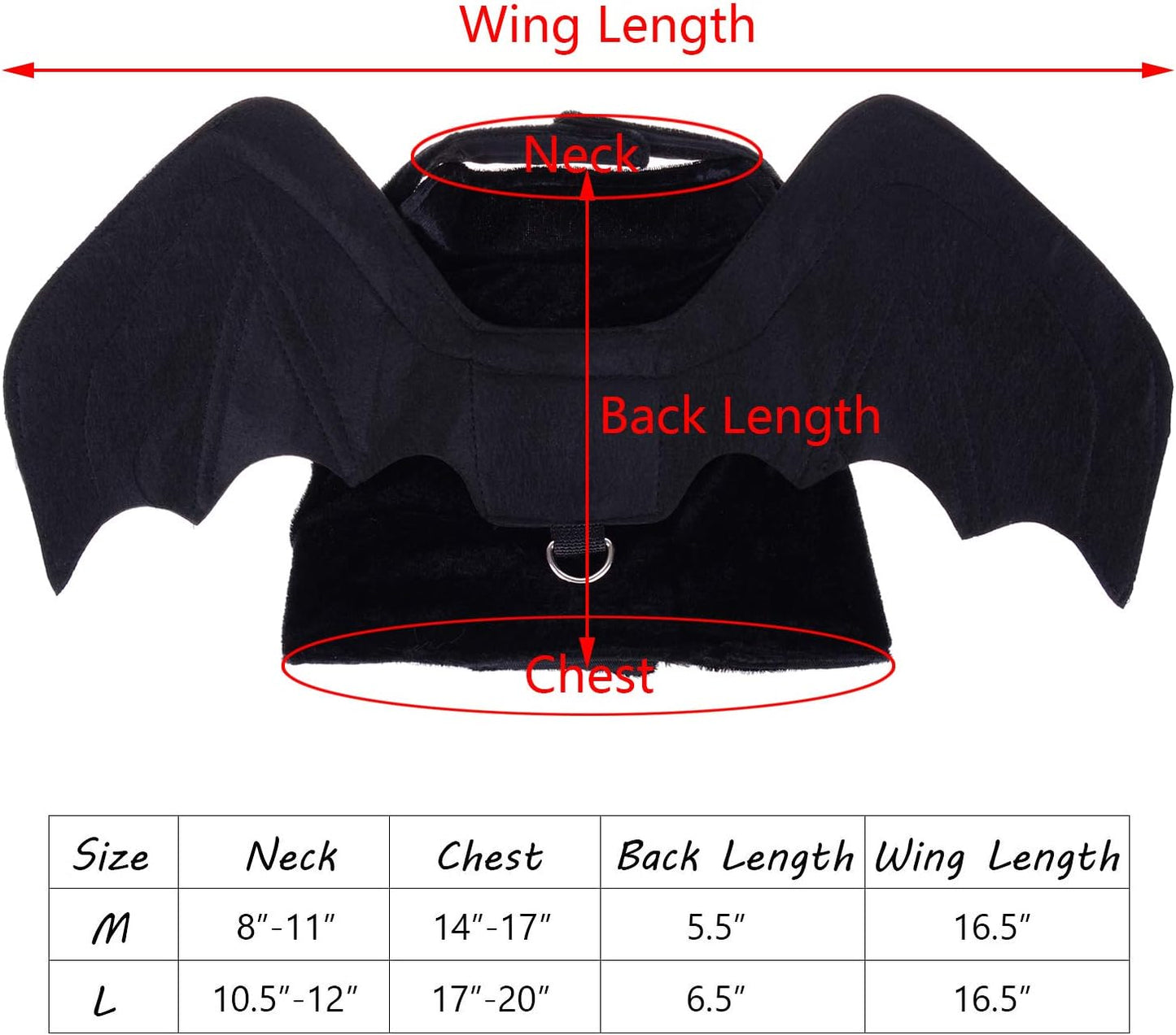 Dog Bat Wings Costume for Pets - Ideal for Halloween and Christmas Celebrations