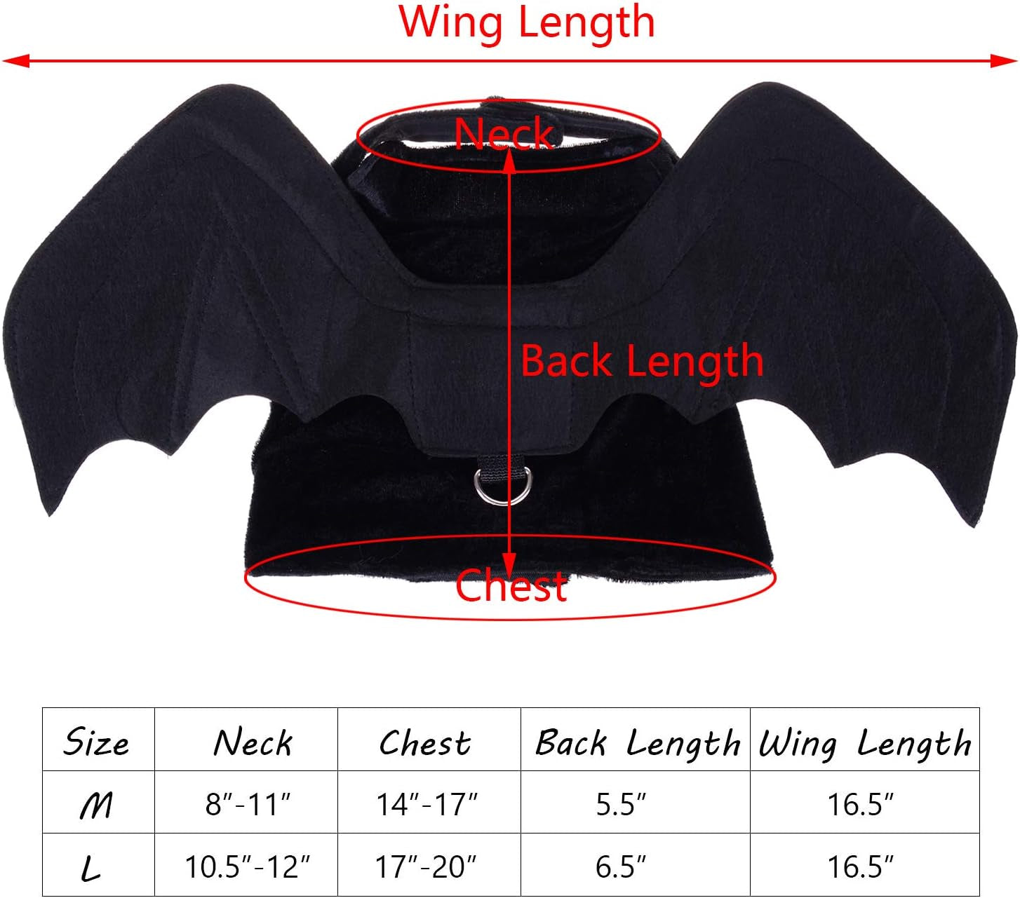 Dog Bat Wings Costume for Pets - Ideal for Halloween and Christmas Celebrations