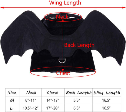 Dog Bat Wings Costume for Pets - Ideal for Halloween and Christmas Celebrations