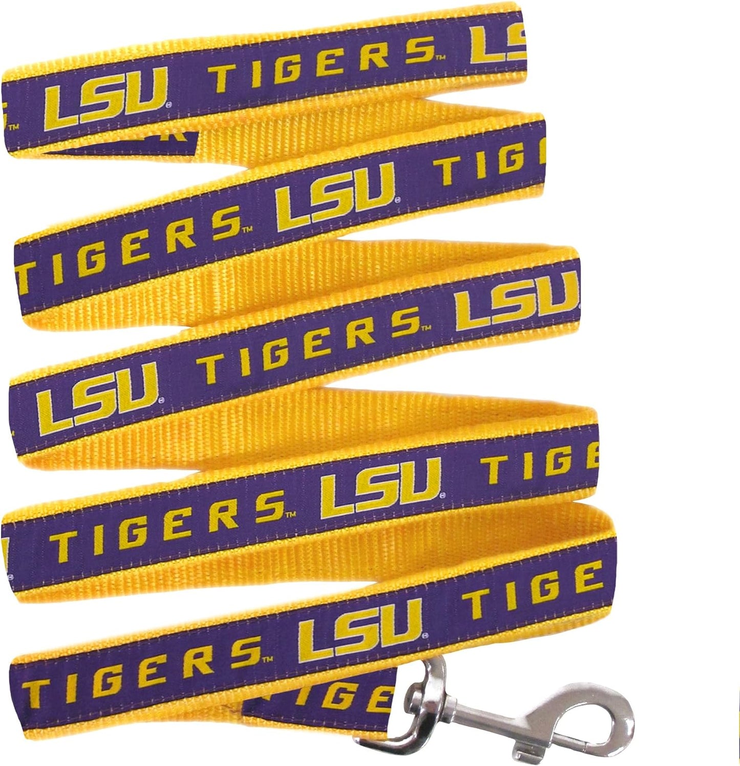 NCAA Licensed LSU Tigers Pet String, Large, Vibrant and Durable String for Dogs and Cats, Classic Edition