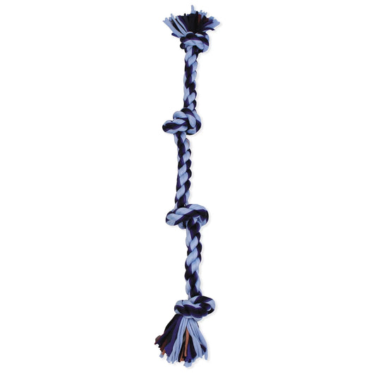 Flossy Chews Large 4-Knot Tug Rope Dog Toy, 27", Assorted Colors