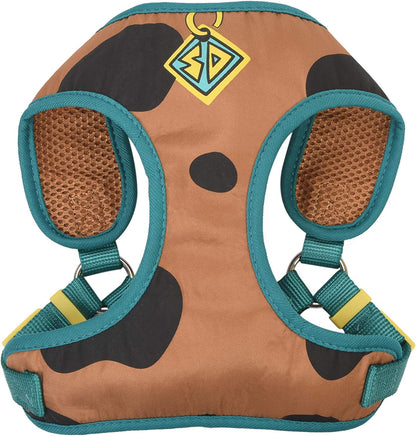 Warner Brothers Scooby-Doo Soft and Comfortable Dog Harness for Small Dogs | No Pull Tan and Blue Design | Stylish and Functional Harnesses for Small Breeds