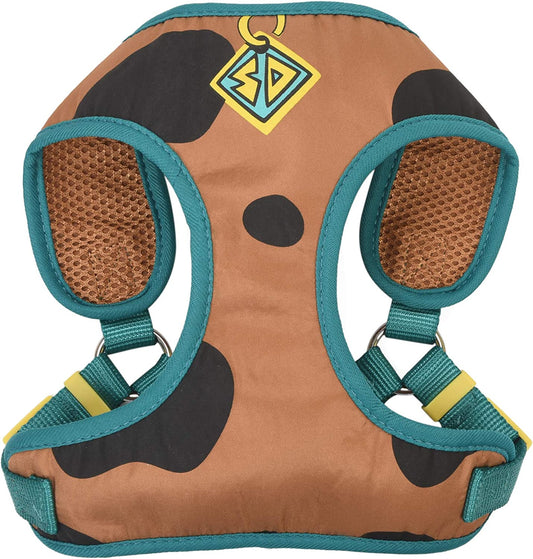 Warner Brothers Scooby-Doo Soft and Comfortable Dog Harness for Small Dogs | No Pull Tan and Blue Design | Stylish and Functional Harnesses for Small Breeds
