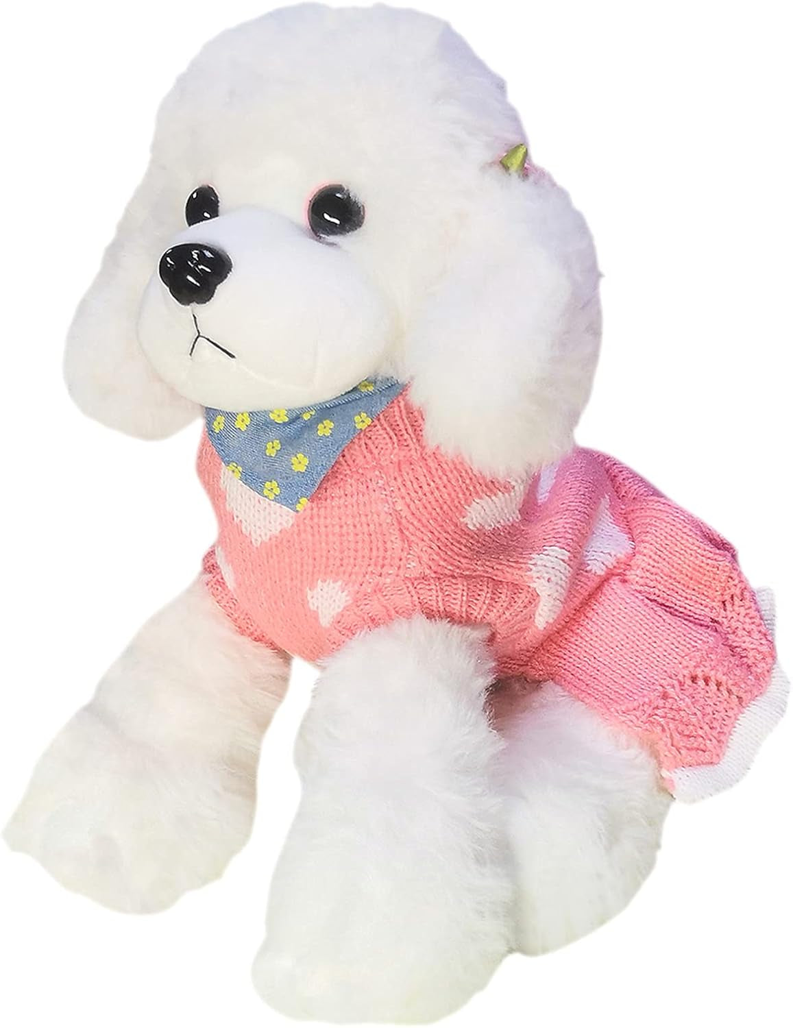 Premium Dog Sweater and Puppy Dress: Cozy Winter Apparel for Small Dogs and Cats - Heart Design Sweatshirt in Pink (XX-Small)
