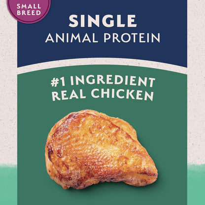 Limited Ingredient Small Breed Adult Grain-Free Dry Dog Food, Chicken & Sweet Potato Recipe, 4 Pound (Pack of 1)